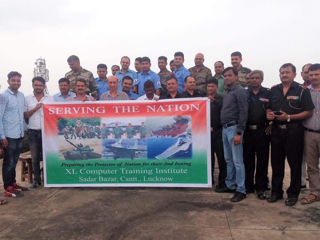 Group with Army